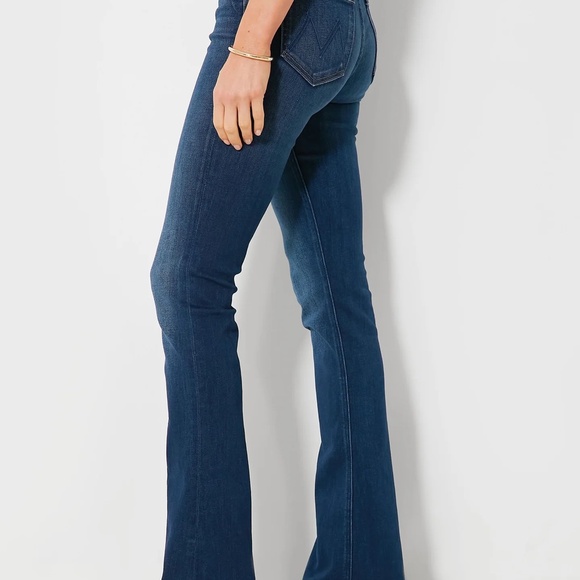MOTHER Women's Flare Jeans in Dark Blue - Picture 1 of 9